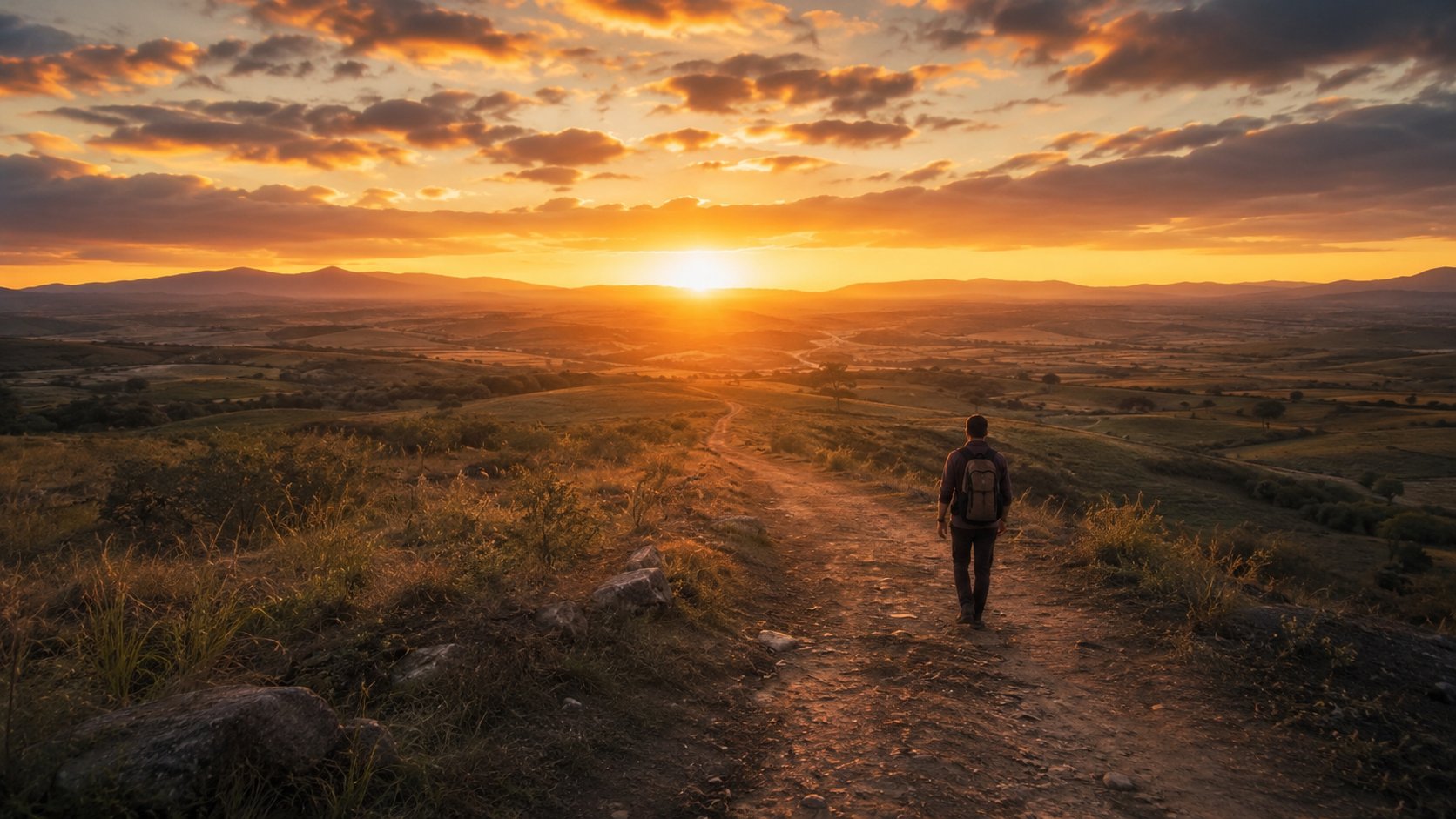 Caminante hacia el horizonte